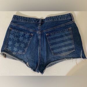 Old Navy Patriotic OG Short High Rise Jean Shorts
Size 14